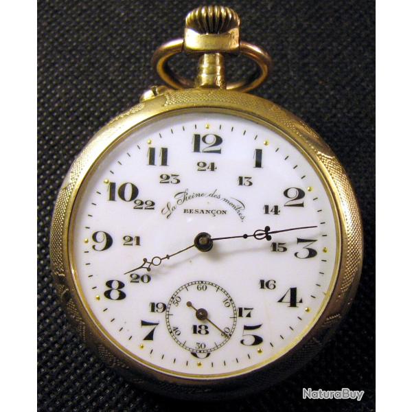 Montre de poche Antique = Besan�on = La Reine des montres, Pocket Watch 1800's ouvriers