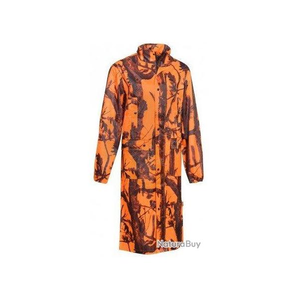 Manteau long de pluie orange PERCUSSION