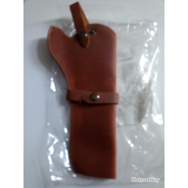 HOLSTER WESTERN CUIR  POUR REVOLVER DROITIER