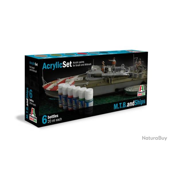 Set de peinture Bateau de combat | Italeri (0000 1335)