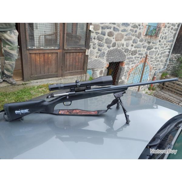 carabine Browning X Bolt canon lourd varmint SF filet� avec silencieux A Tec calibre 243 winchester
