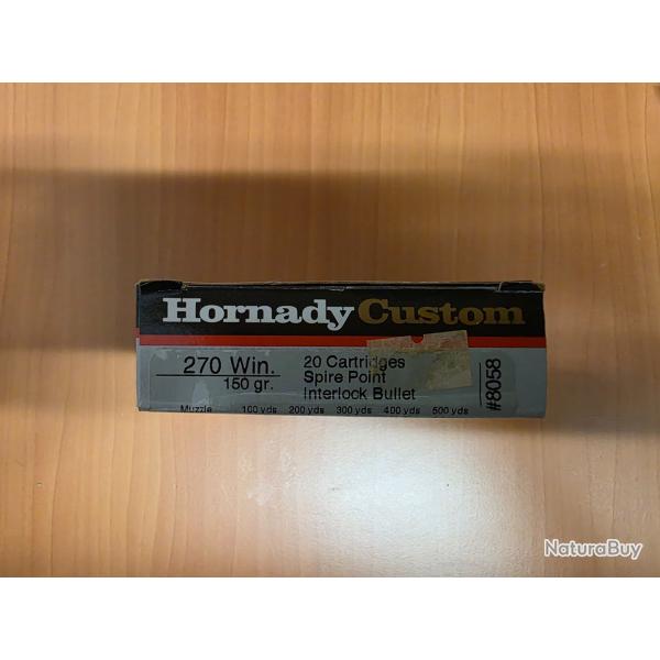 Boite 20 Cartouches cal 270 winchester