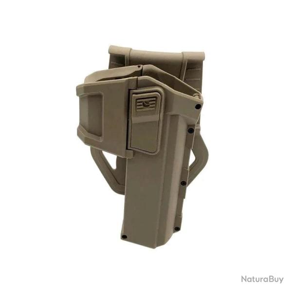 Holster ceinture G17 G19 CLUSGO droitier - Kaki