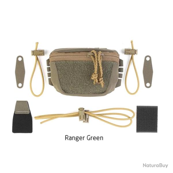 Pochette arri�re batterie casque UA92 PEW TACTICAL - Vert arm�e