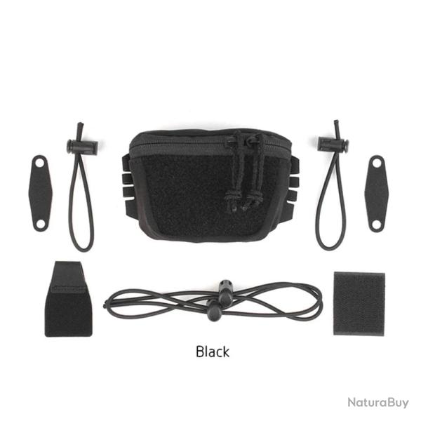 Pochette arri�re batterie casque UA92 PEW TACTICAL - Noir