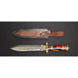 Albainox 32562 Dague 22,8 cm avec lame damass&eacute;e