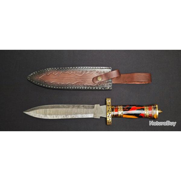 Albainox 32562 Dague 22,8 cm avec lame damass�e