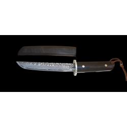 Albainox 32788 Couteau &agrave; lame fixe - lame tanto damas 15,5 cm