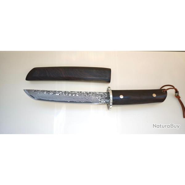 Albainox 32788 Couteau  lame fixe, lame tanto