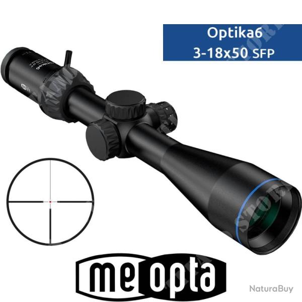 MEOPTA - LUNETTE MEOPRO OPTIKA6 3-18X50 RD SFP 4C ILLUMINE'