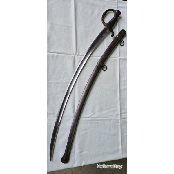 SABRE 1829 CANONNIER LAME GARDE NATIONALE AVEC SON FOURREAU
