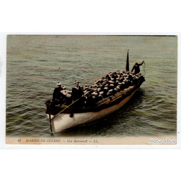 CPA - MARINE DE GUERRE UNE BALEINIERE  N�1201