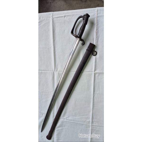 SABRE mod�le 1845 adjudant d'infanterie AVEC SON FOURREAU