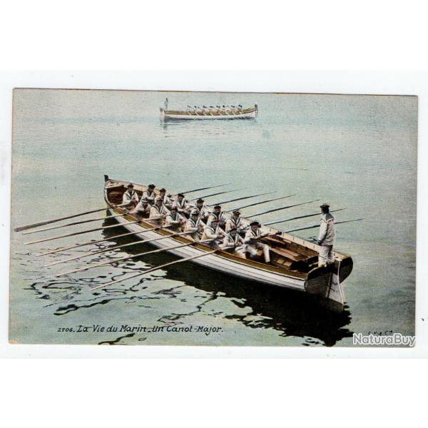 CPA - MARINE MILITAIRE -La vie de Marin un Canot-Major N�1208