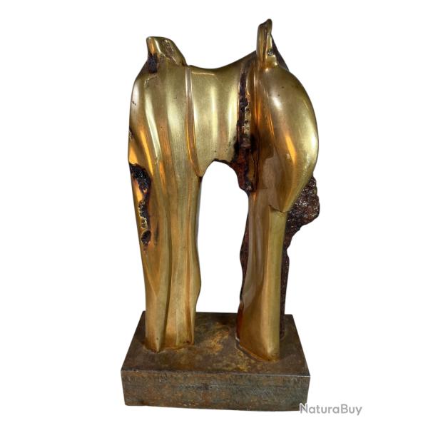 Henry Moore deux personnages futuristes sculpture bronze