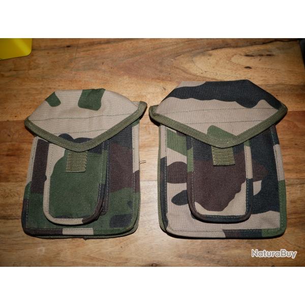 Paire de portes chargeurs de FAMAS camoufl� syst�me de suspension Alice