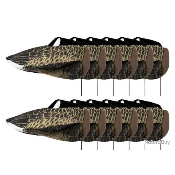 Pack 12 blettes d'oies Sillosocks Canada Goose dormeuses