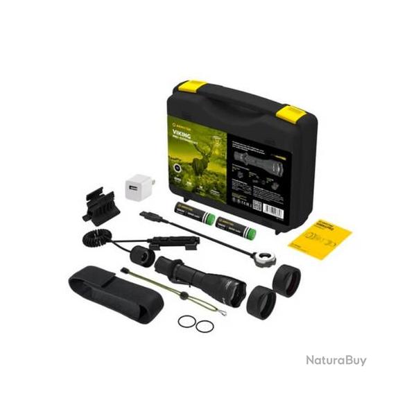 Lampe torche Armytek Viking Pro Magnet USB Extended Set White