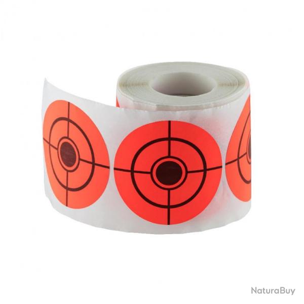 Rouleau de 250 cibles stickers 5�cm de diam�tre