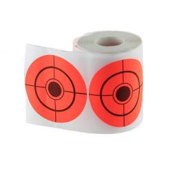 Rouleau de 250 cibles stickers 7,5 cm de diamètre