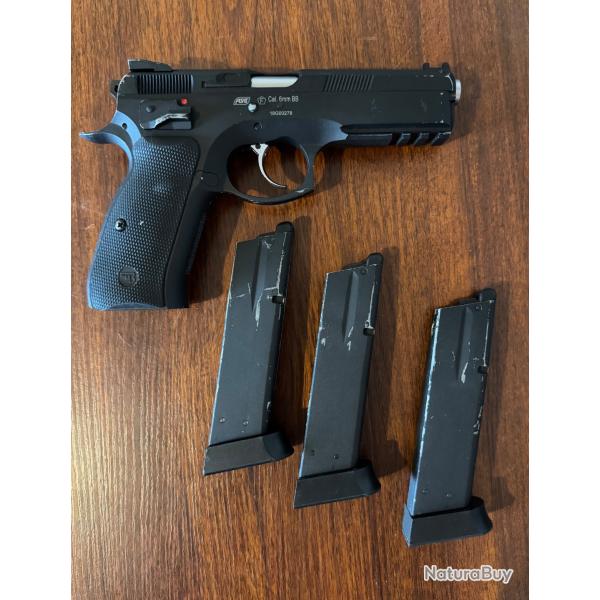 Pistolet CZ 75 SP-01 Shadow GBB Gaz Blowback Full Metal