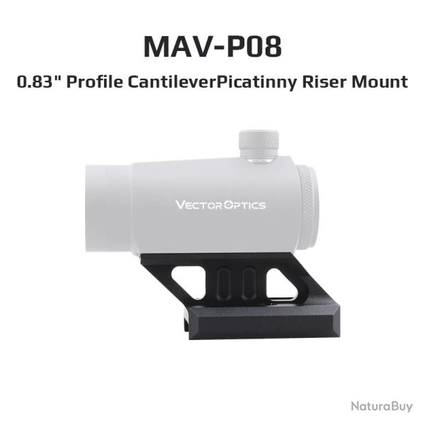 Optique vectorielle Maverick & Scrapper Red Dot Riser Rail Mount -**MAV-P08