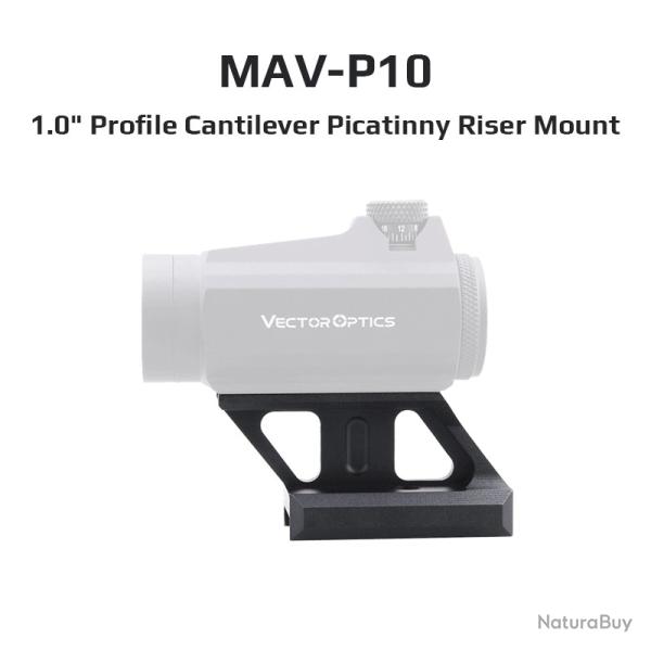 Optique vectorielle Maverick & Scrapper Red Dot Riser Rail Mount -**MAV-P10