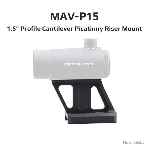 Optique vectorielle Maverick & Scrapper Red Dot Riser Rail Mount -*MAV-P15