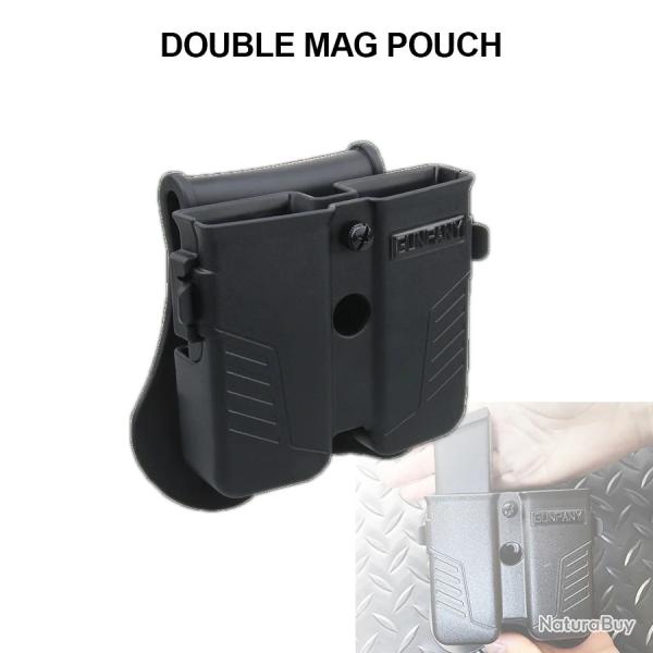 Porte-revues tactique universel pochette de chasse simple 9mm .40, .45