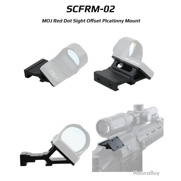 Vise � point rouge ferm�e, montage � queue d'aronde basse,empreinte VOD SCFRM-02