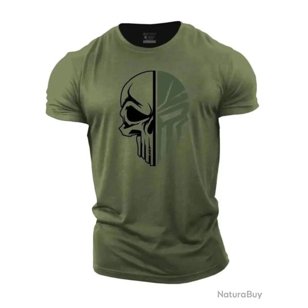 T shirt Punisher Ghost 3D manches courtes 2