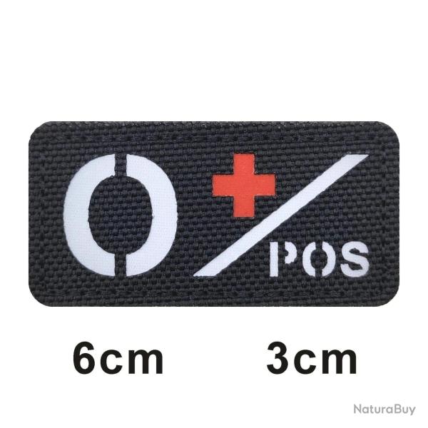 Patch 3D groupe sanguin A+B+O+AB+ FCMAS - 686