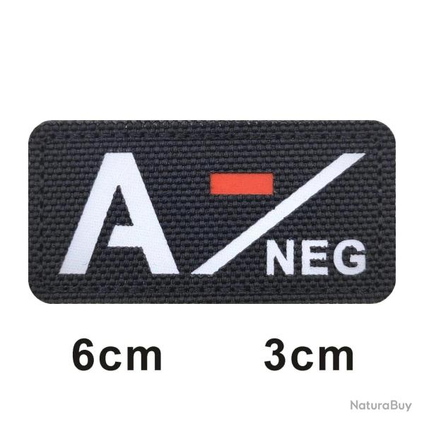 Patch 3D groupe sanguin A+B+O+AB+ FCMAS - 683