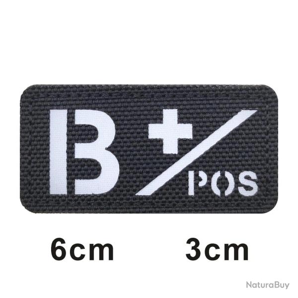 Patch 3D groupe sanguin A+B+O+AB+ FCMAS - 676