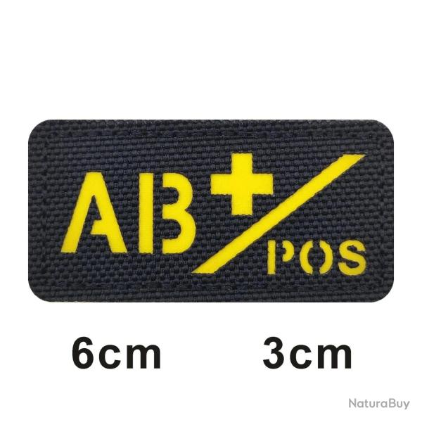 Patch 3D groupe sanguin A+B+O+AB+ FCMAS - 704