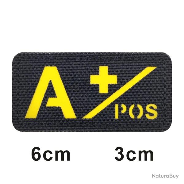Patch 3D groupe sanguin A+B+O+AB+ FCMAS - 698