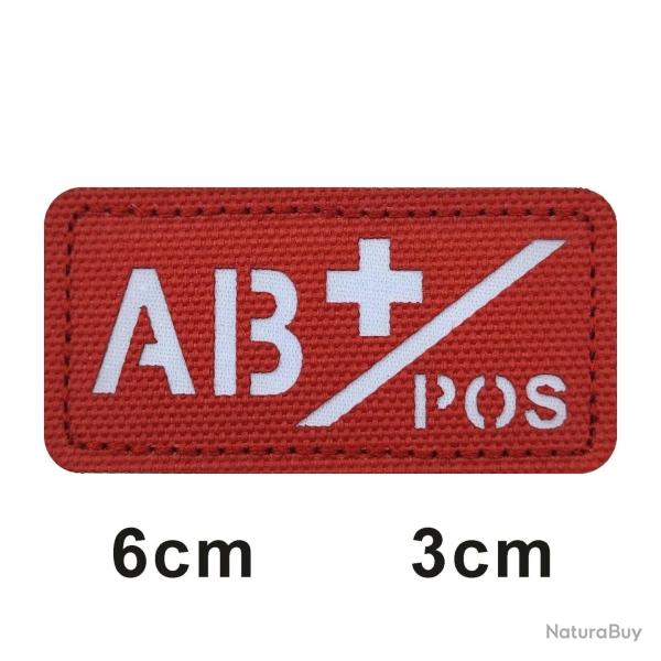Patch 3D groupe sanguin A+B+O+AB+ FCMAS - 696
