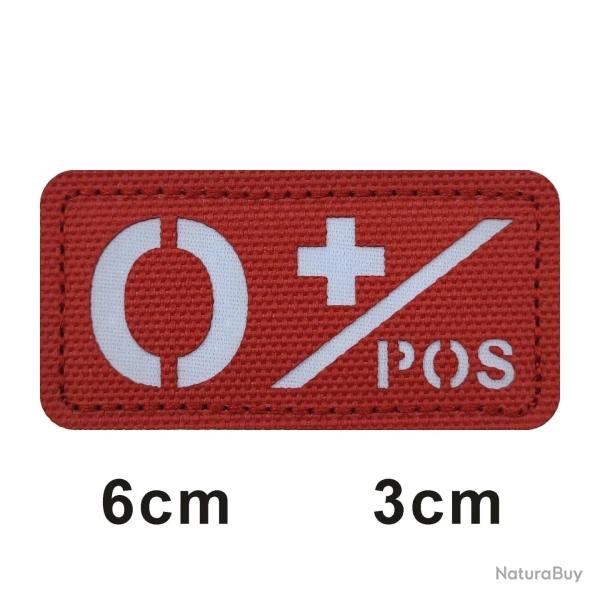 Patch 3D groupe sanguin A+B+O+AB+ FCMAS - 694
