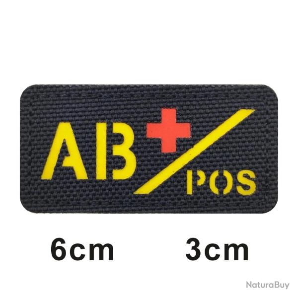 Patch 3D groupe sanguin A+B+O+AB+ FCMAS - 712