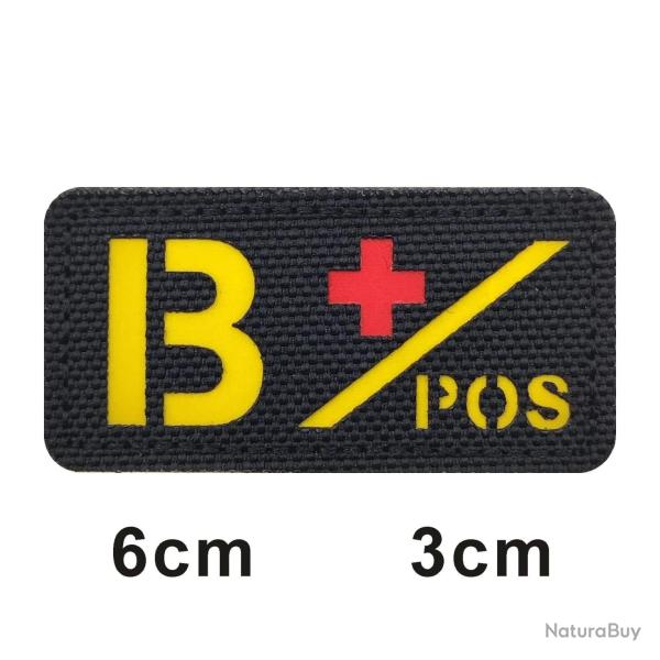 Patch 3D groupe sanguin A+B+O+AB+ FCMAS - 708