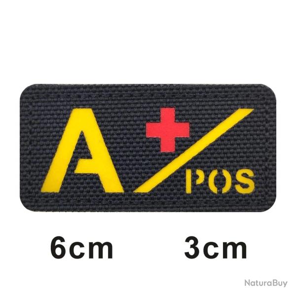 Patch 3D groupe sanguin A+B+O+AB+ FCMAS - 706