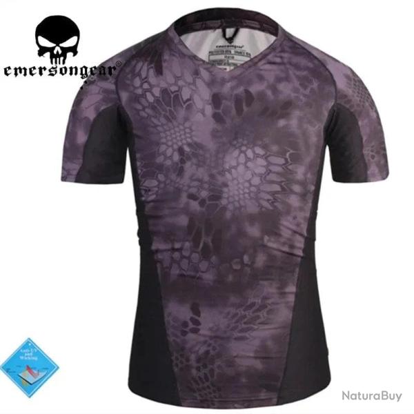 EMERSON perspiration Tshirt Skin Tight Base Layer Camo Running Shirts Breathable Short sleeve EM9167