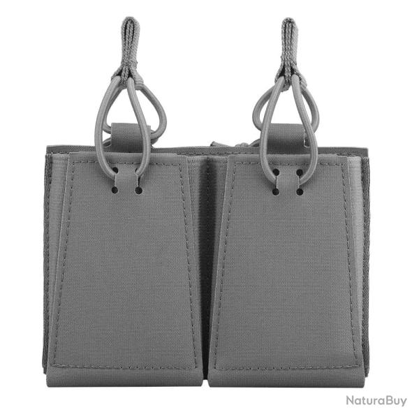 Pochette chargeur double 5,56 AR 500D GBRS - Gris
