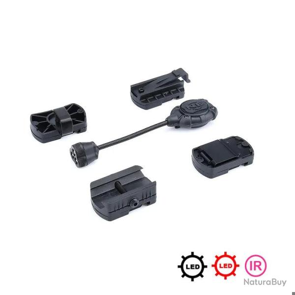 WADSN Tactical Airsoft Helmet Light Princeton Softair Lantern IR Red Dot LED Flashlight Tec Mpls 3 L