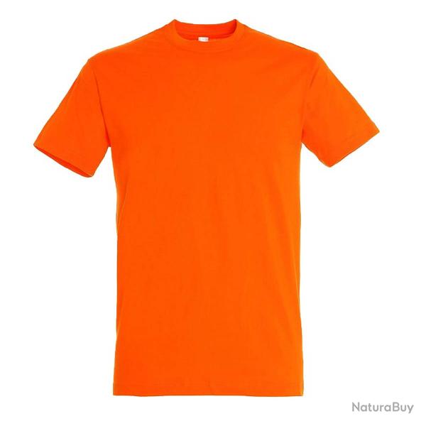 tee shirt orange 100% coton 190g