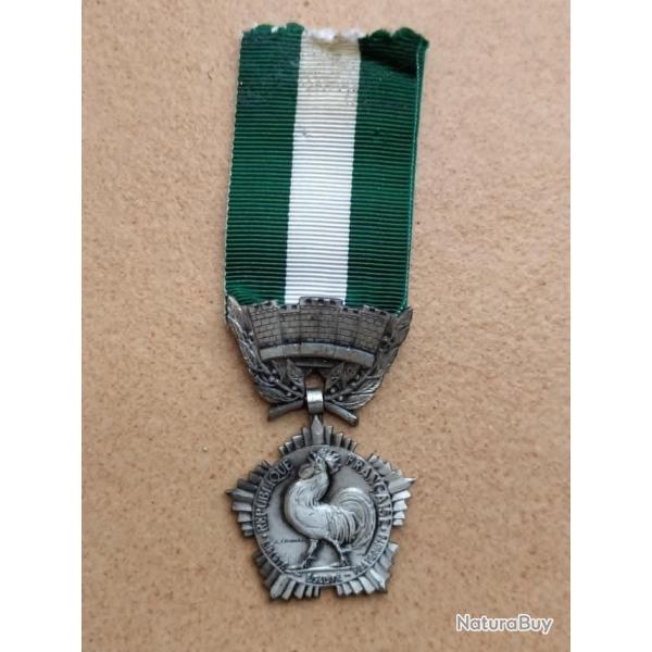 MEDAILLE D'HONNEUR REGIONAL DEPARTEMENTAL  COMMUNAL ATTRIBUEE DATEE 1991