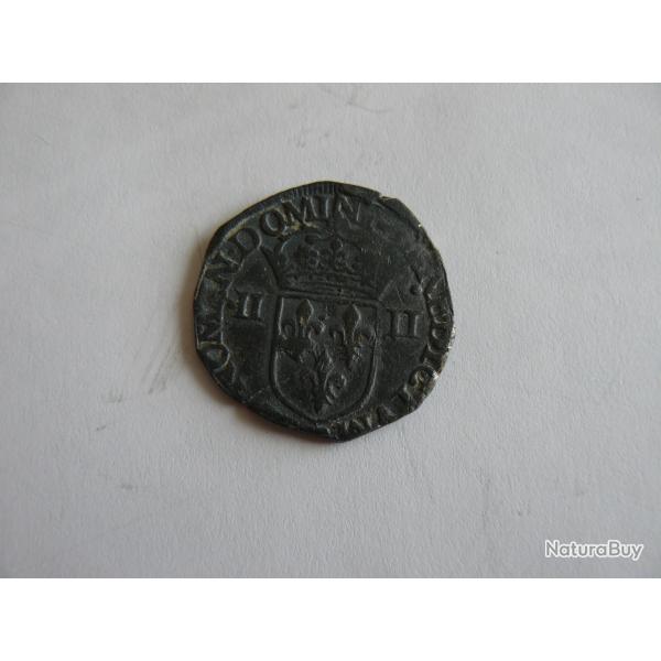 (8) monnaie 1/4 d'�cu argent Henri III 1587