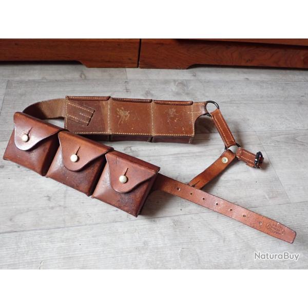 1953 Cartouchi�re 6 poches pour cyclistes, mitrailleurs. R�glementaire suisse. Rare