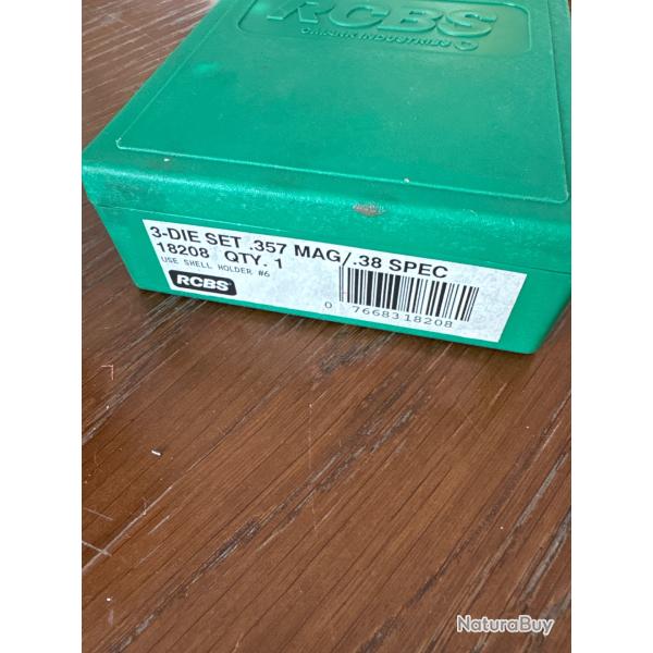 Jeu d outil RCBS 357 Mag/38 spe