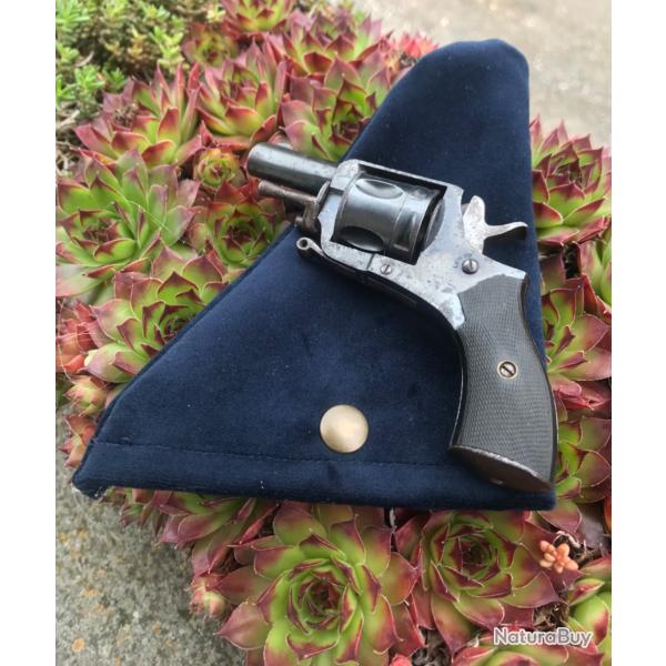 tuis housse holster pour revolver 320 Bulldog .couleur bleu et pression cuivre